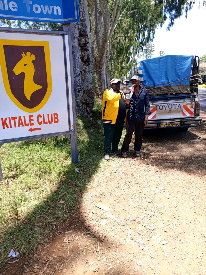 KALRO delivery truck en route through Kitale